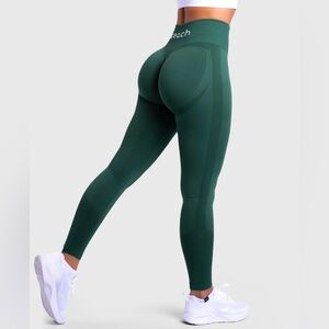 Pchee Bum Peachee Bum Greenish Scrunch Seamless Green booty Leggings